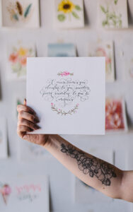 Caligrafía con plumilla